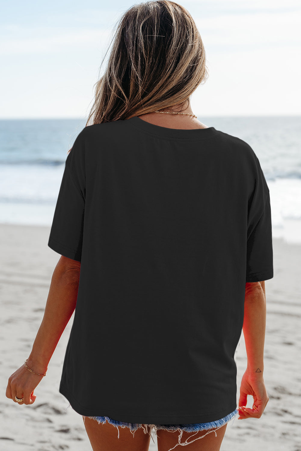 Black ‘MAMA’ Outlined T Shirt