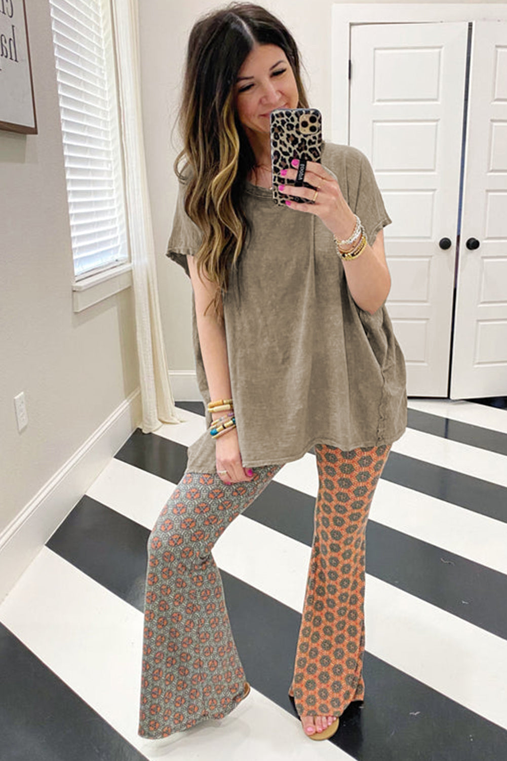 Sage Green Vintage Washed Oversized T Shirt