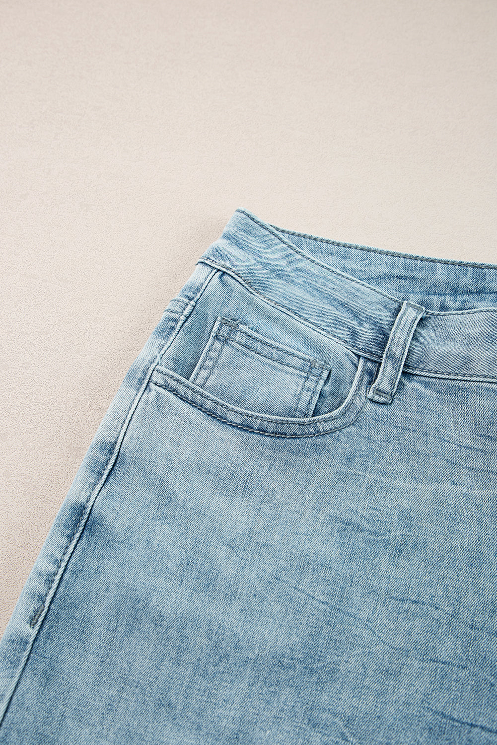 Acid Wash Extra Wide Leg High Waist Long Jeans