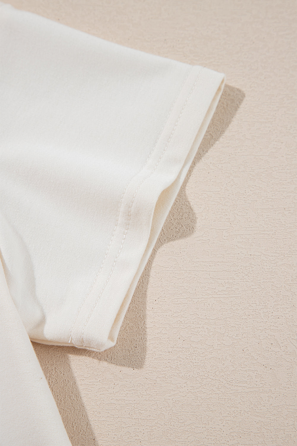 Beige Cropped Tee and Ruffle Skort Set