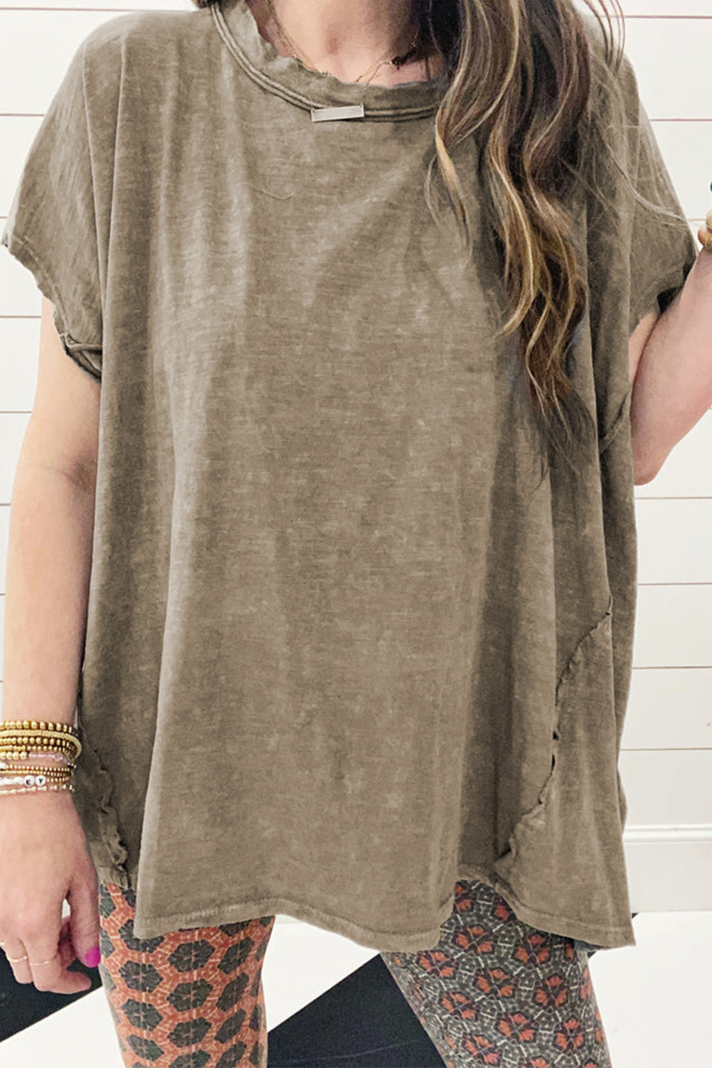 Sage Green Vintage Washed Oversized T Shirt