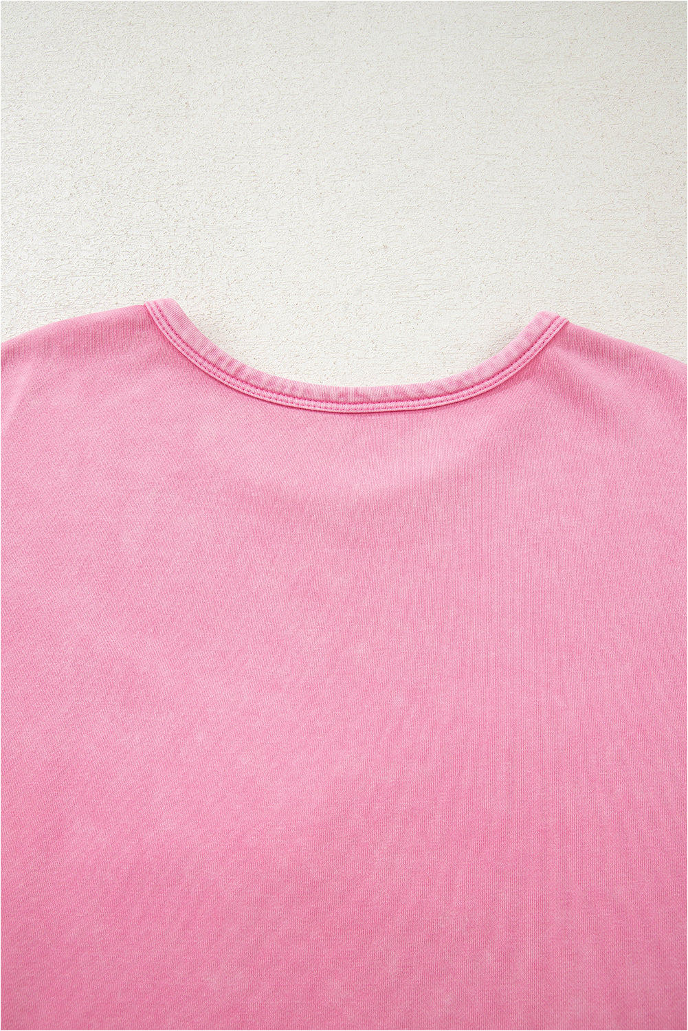 Pink Bowknot Patchwork Graphic Mineral Wash Plus Size Sweatshirt