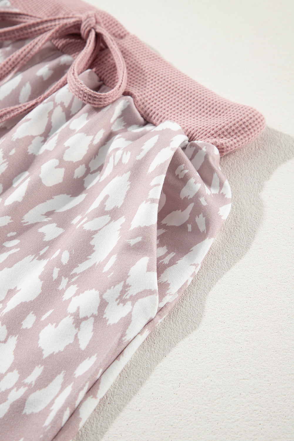 Pink Leopard Casual Shorts