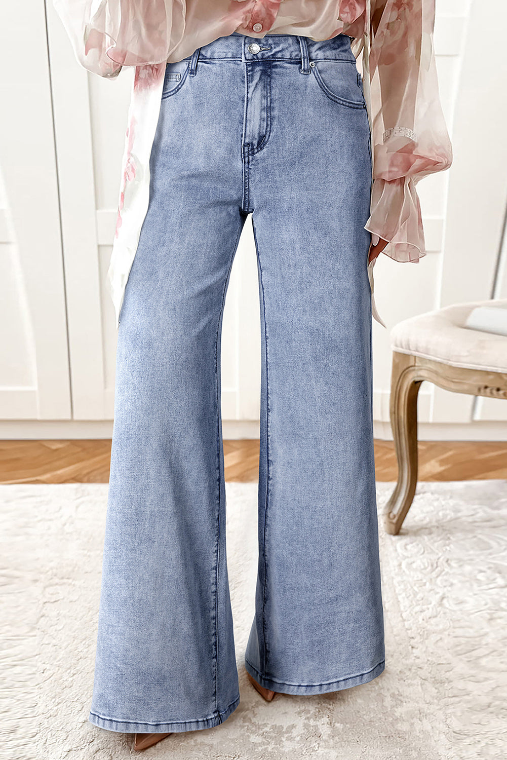 ‘Lyndsey’ High Waist Bell Bottom Jeans