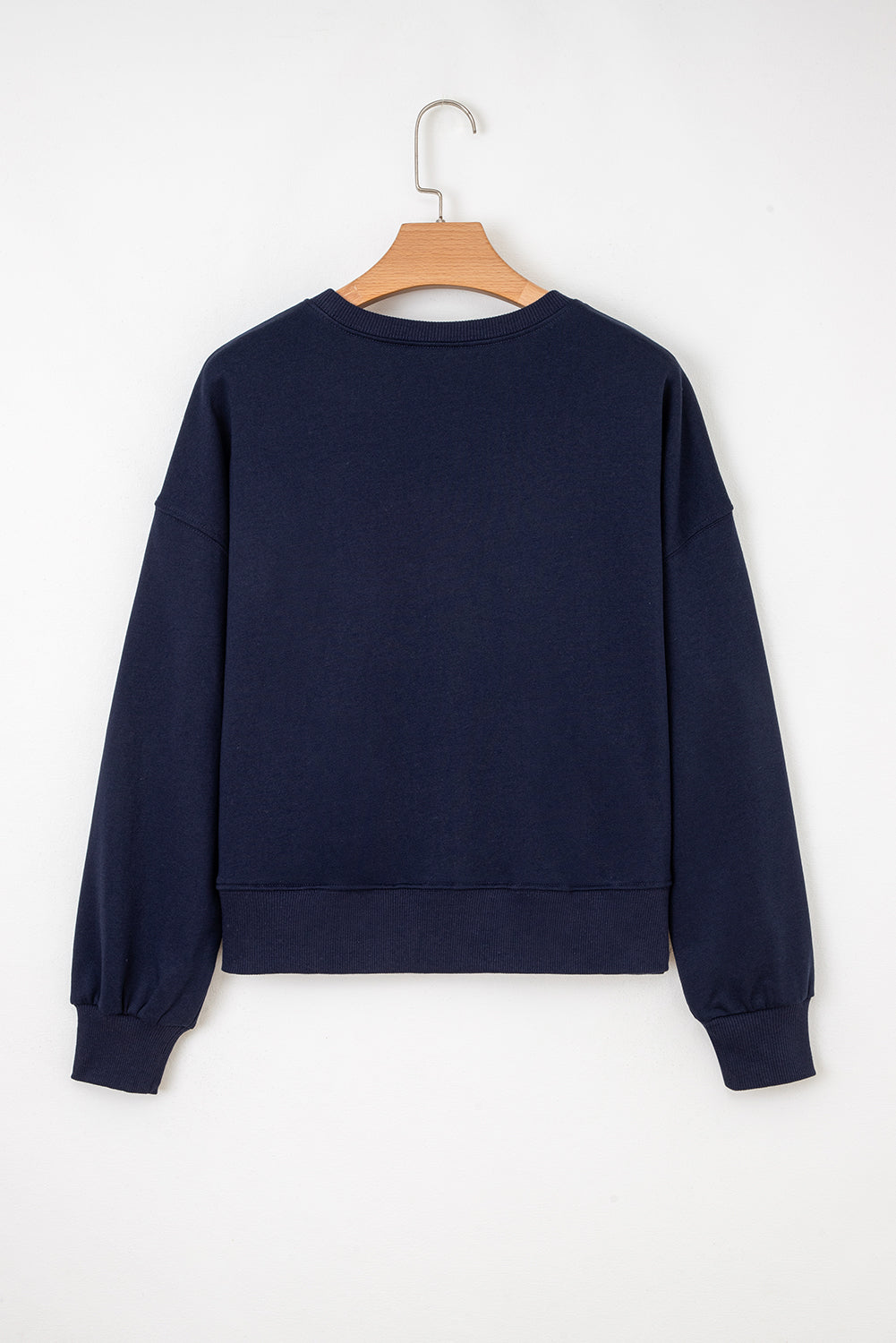 Navy Blue ‘CLASSY UNTIL KICKOFF’ Patched Sweatshirt