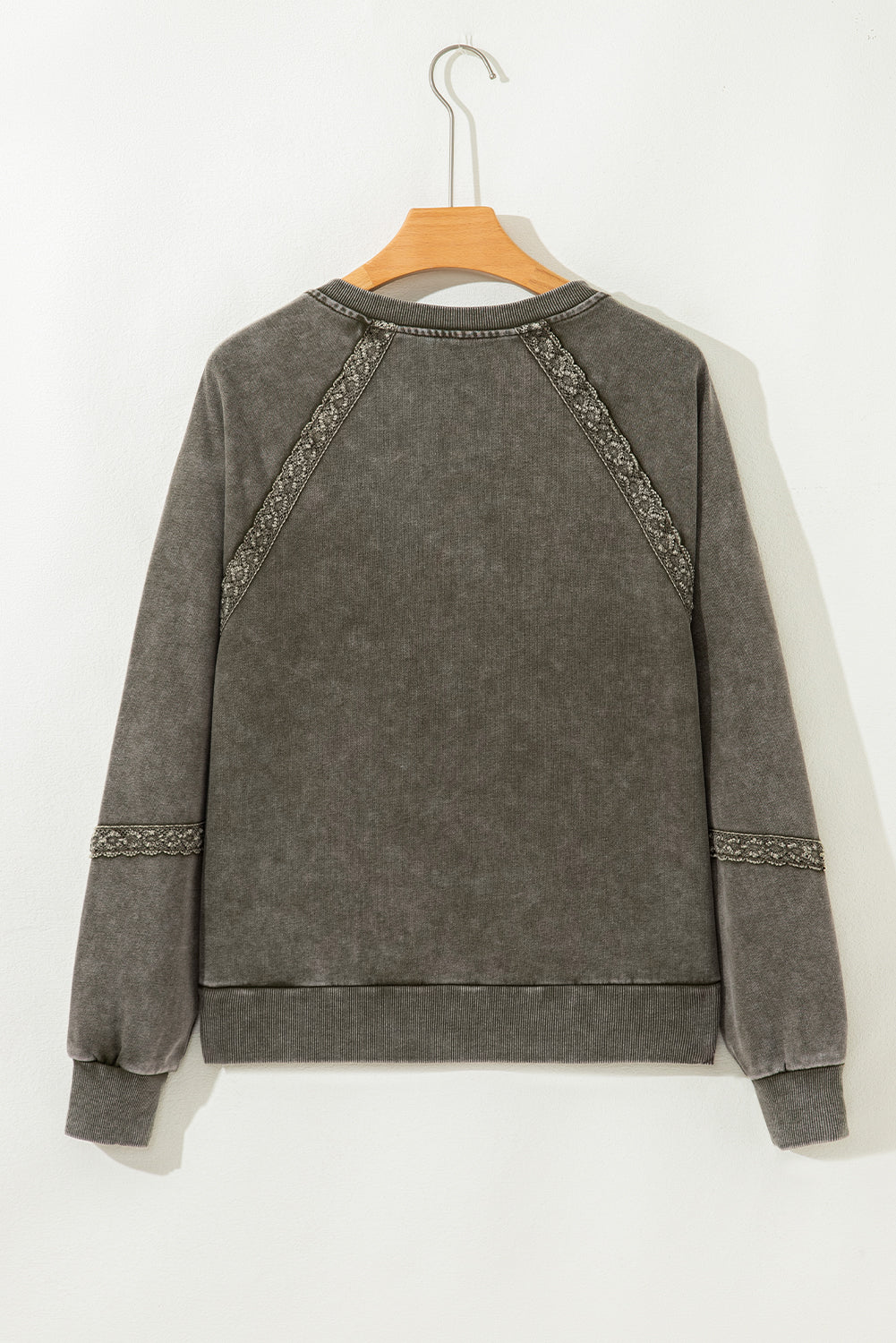 Green Lace Mineral Wash Sweatshirt