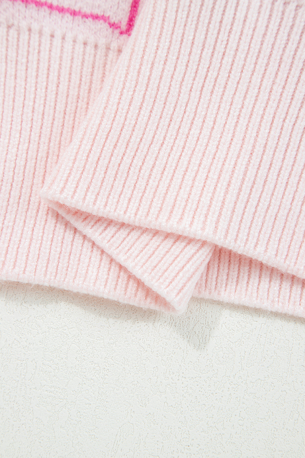 Pink Bows & Horseshoes Pattern Sweater