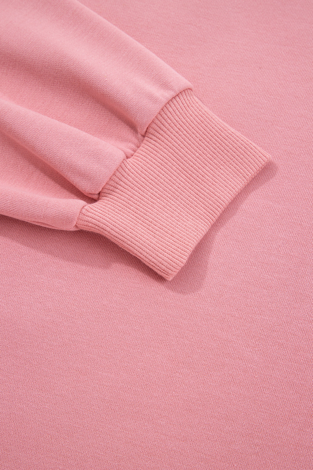 Peach Floral Baggy Pullover Sweatshirt