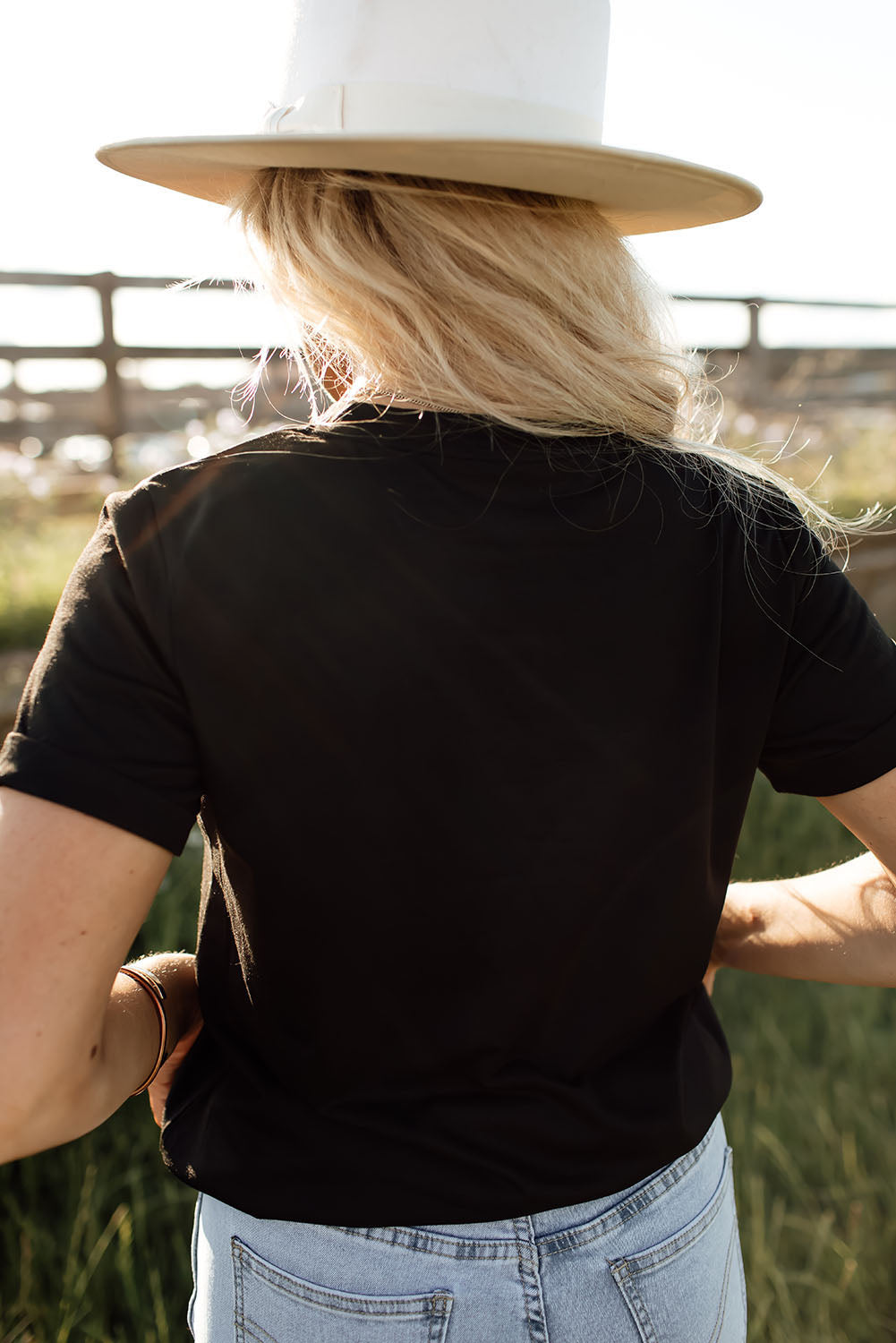 Black Western ‘MAMA’ Leopard Lightning Graphic Tee