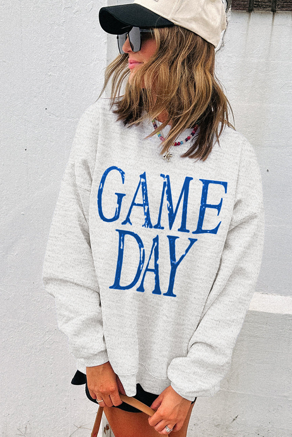 Blue Vintage Washed ‘GAME DAY’ Sweatshirt
