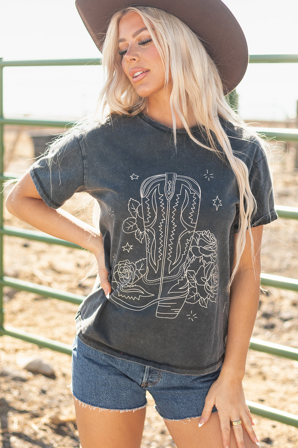 Western Cowboy Boots Graphic Tee