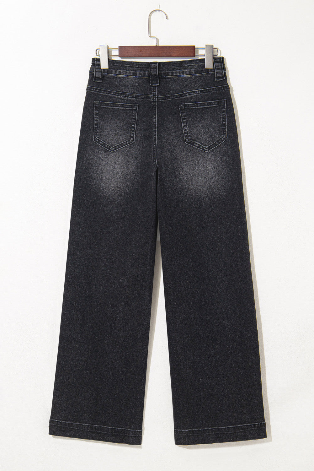 Black Wide Leg High Waist Jeans