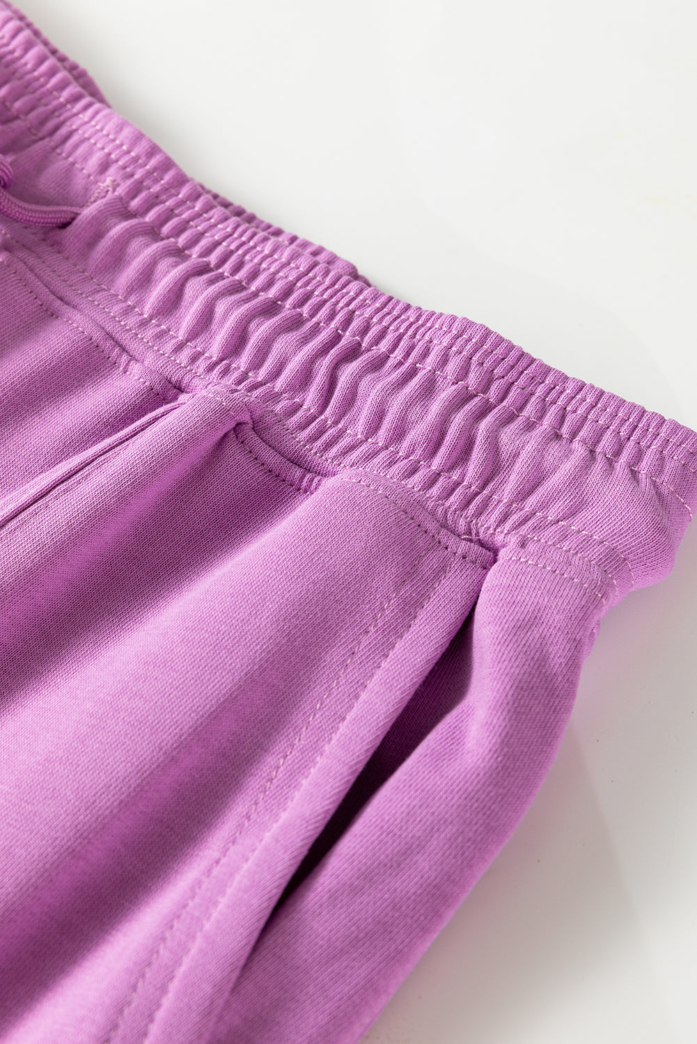 Lilac Drawstring Jogger Pants