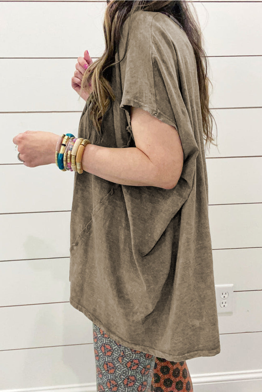 Sage Green Vintage Washed Oversized T Shirt