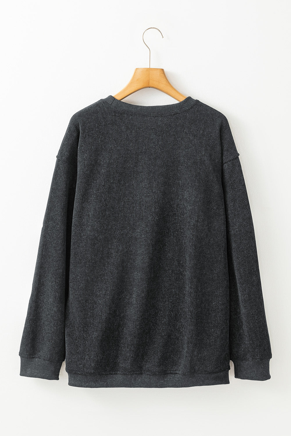 Black Halloween Ghost Crew Neck Sweatshirt