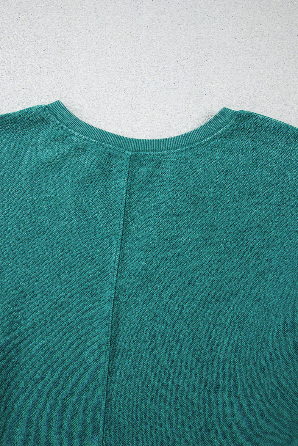 Teal Notched Neck Sweatshirt