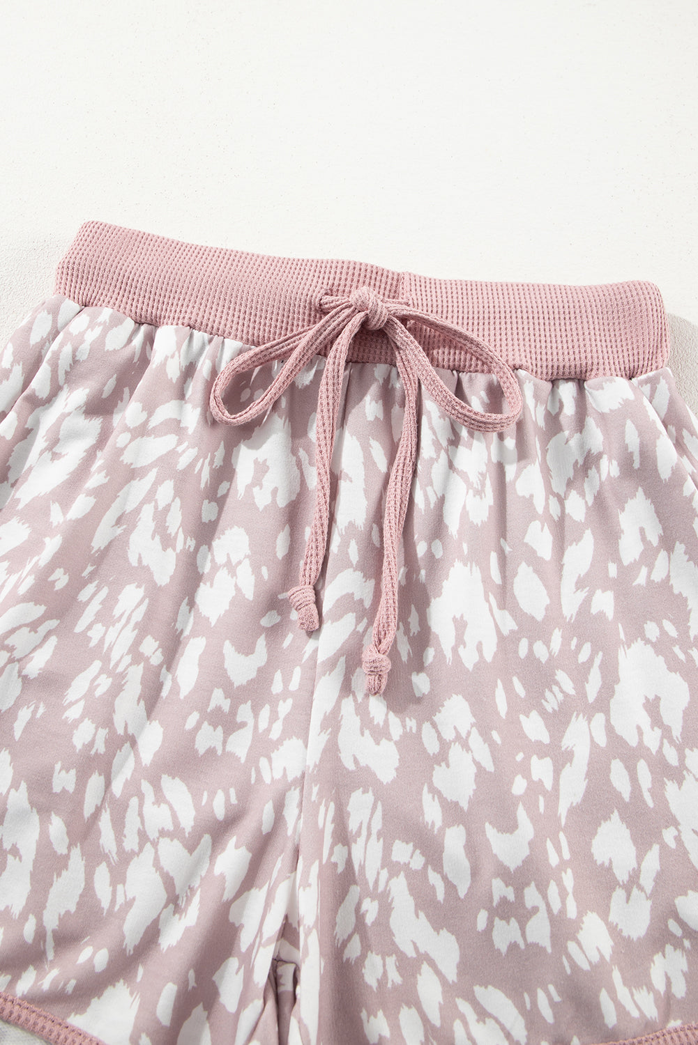 Pink Leopard Casual Shorts