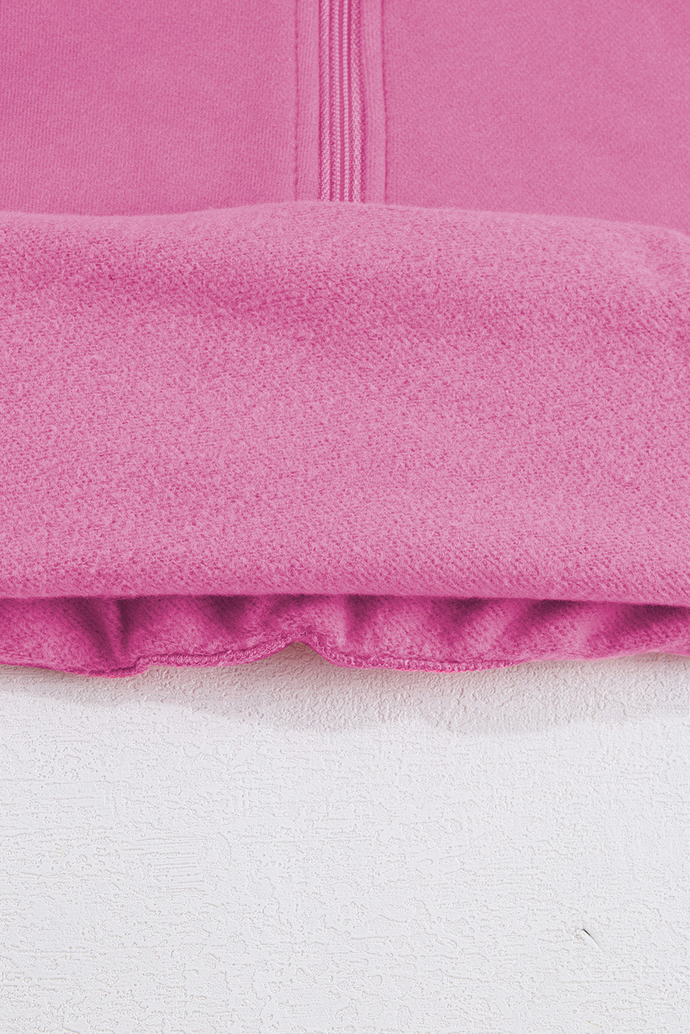 Pink Fleece Lined Zip Up Sweatshirt