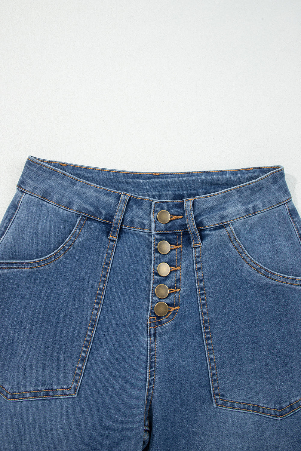 ‘Andrea’ Bareback High Waist Wide Leg Jeans