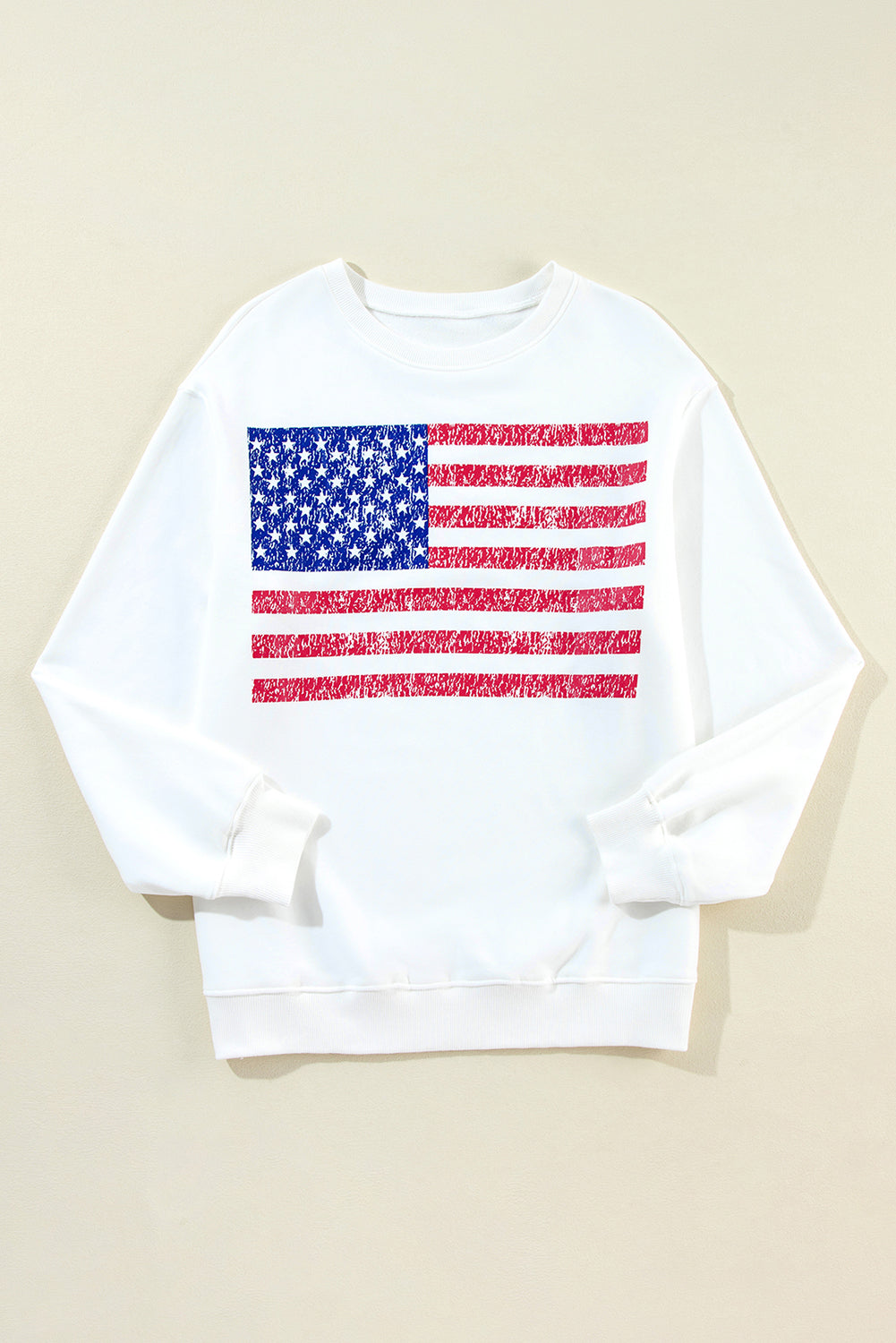 White American Flag Sweatshirt