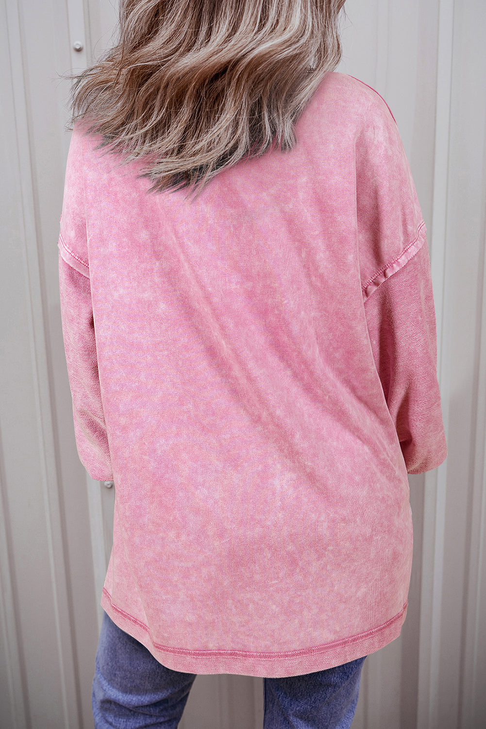 Pink Mineral Wash Sweatshirt