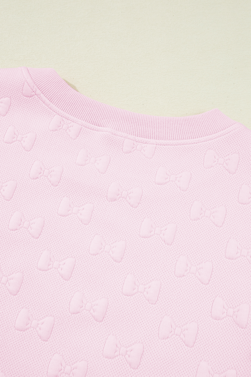 Pink Bow Ruffle Sleeve Short Set