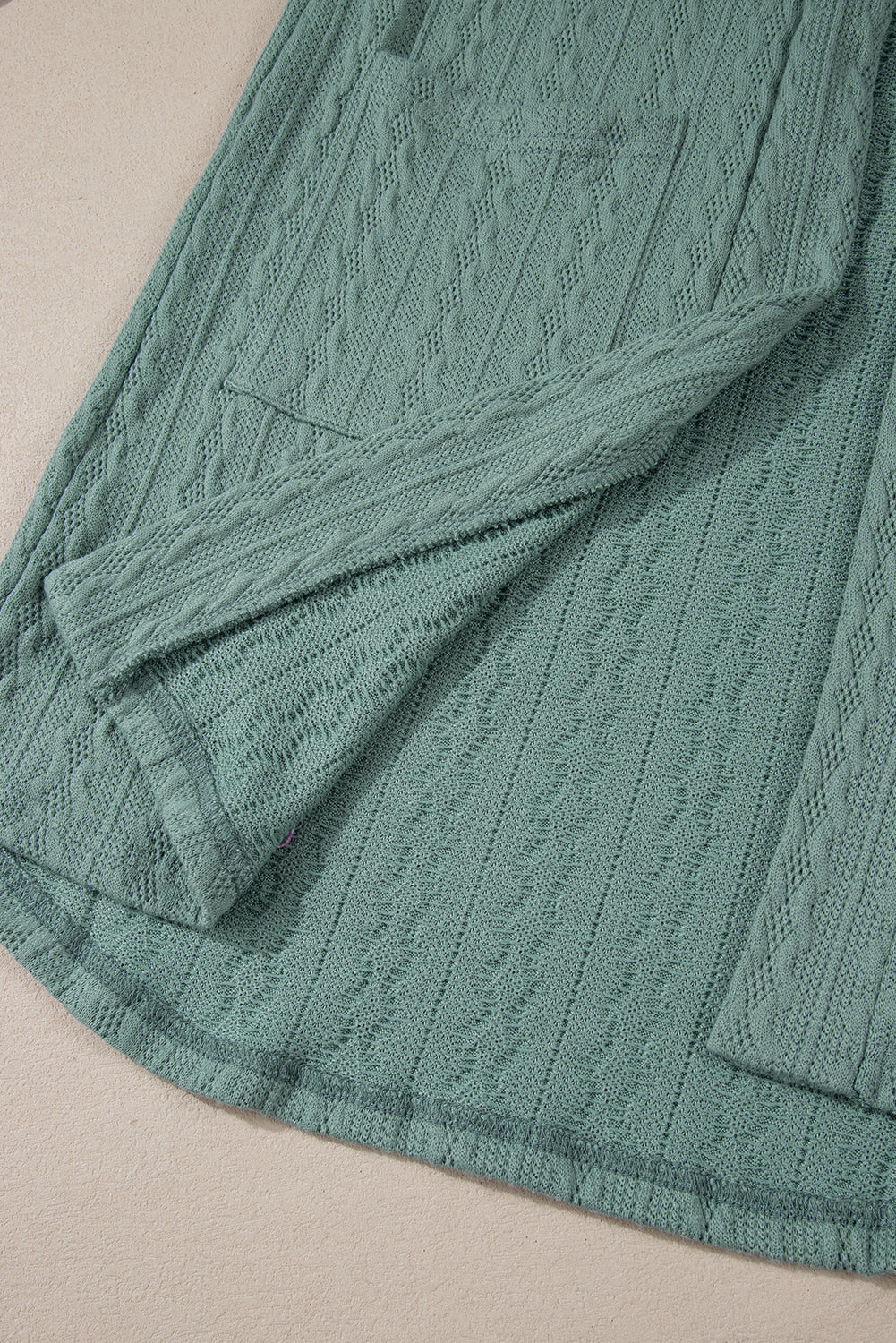 Canton Textured Knit Open Front Cardigan