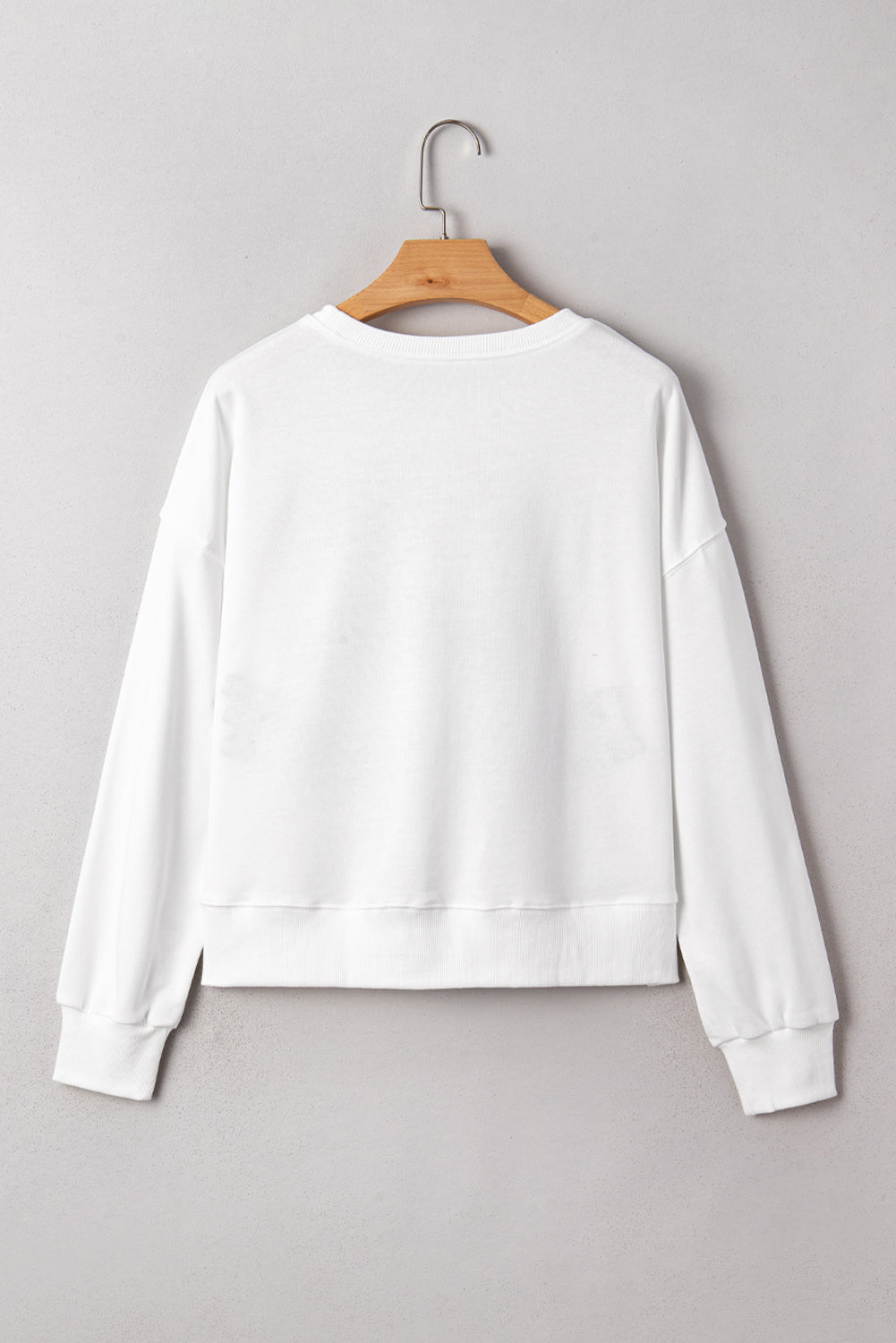 White ‘CLASSY UNTIL KICKOFF’ Patched Sweatshirt
