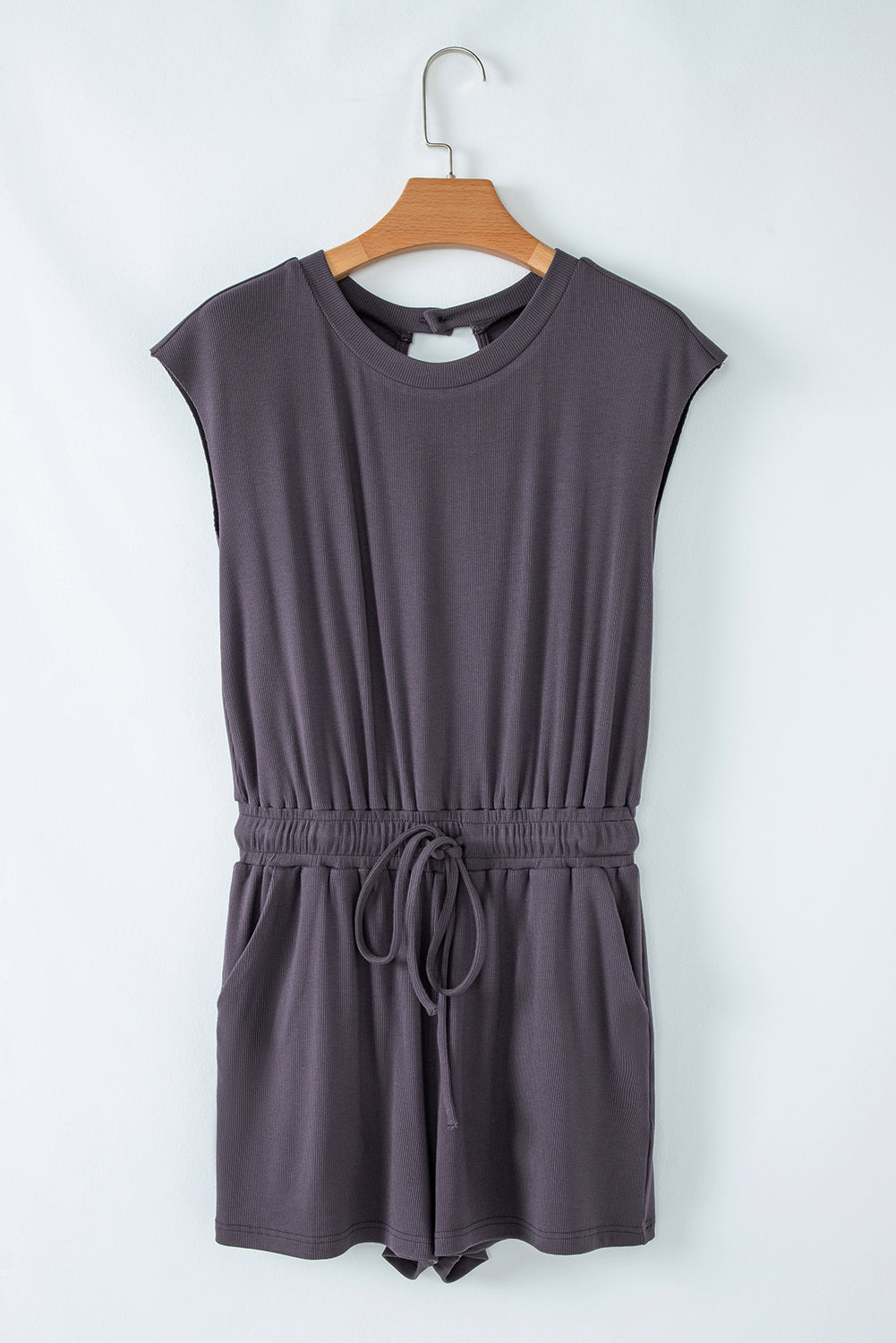 Bristol Black Knit Open Back Romper