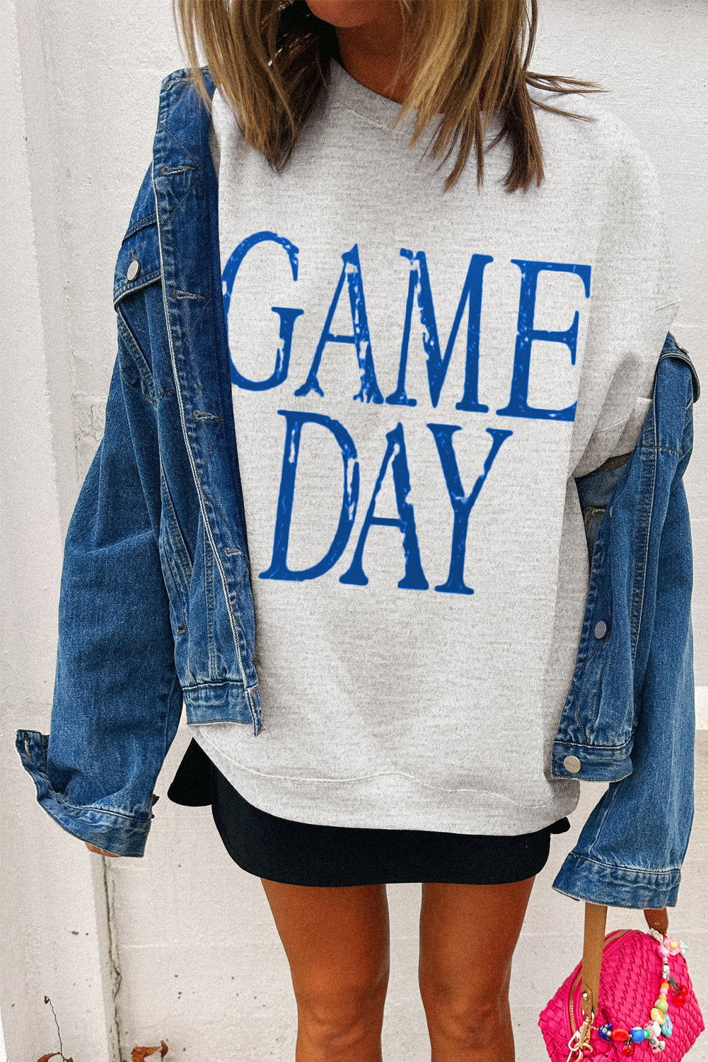 Blue Vintage Washed ‘GAME DAY’ Sweatshirt
