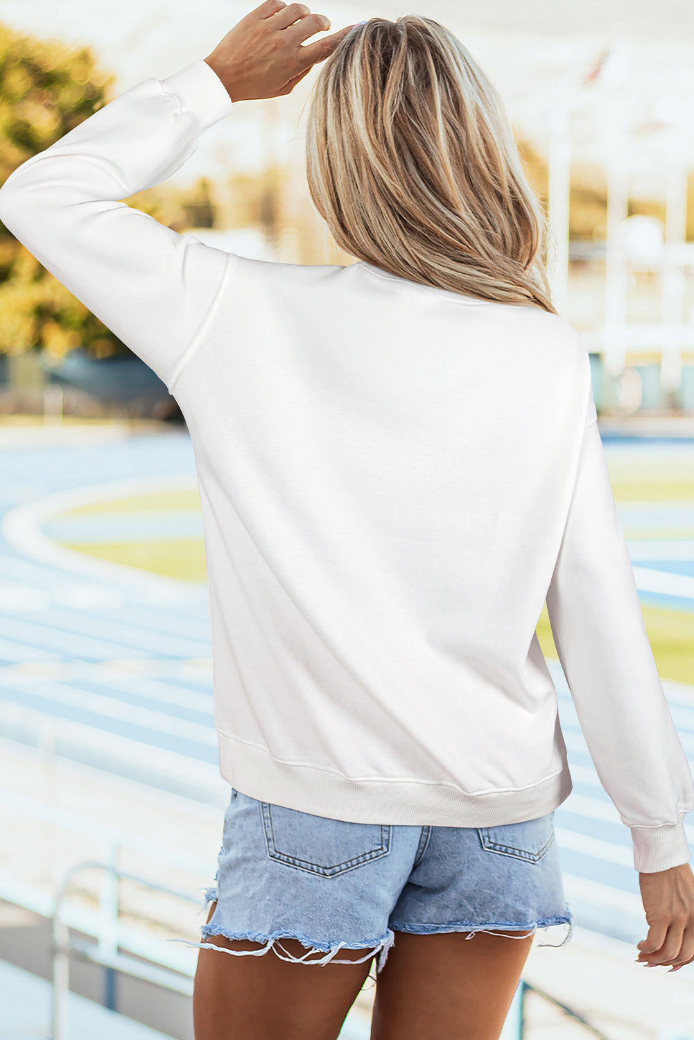 White American Flag Sweatshirt