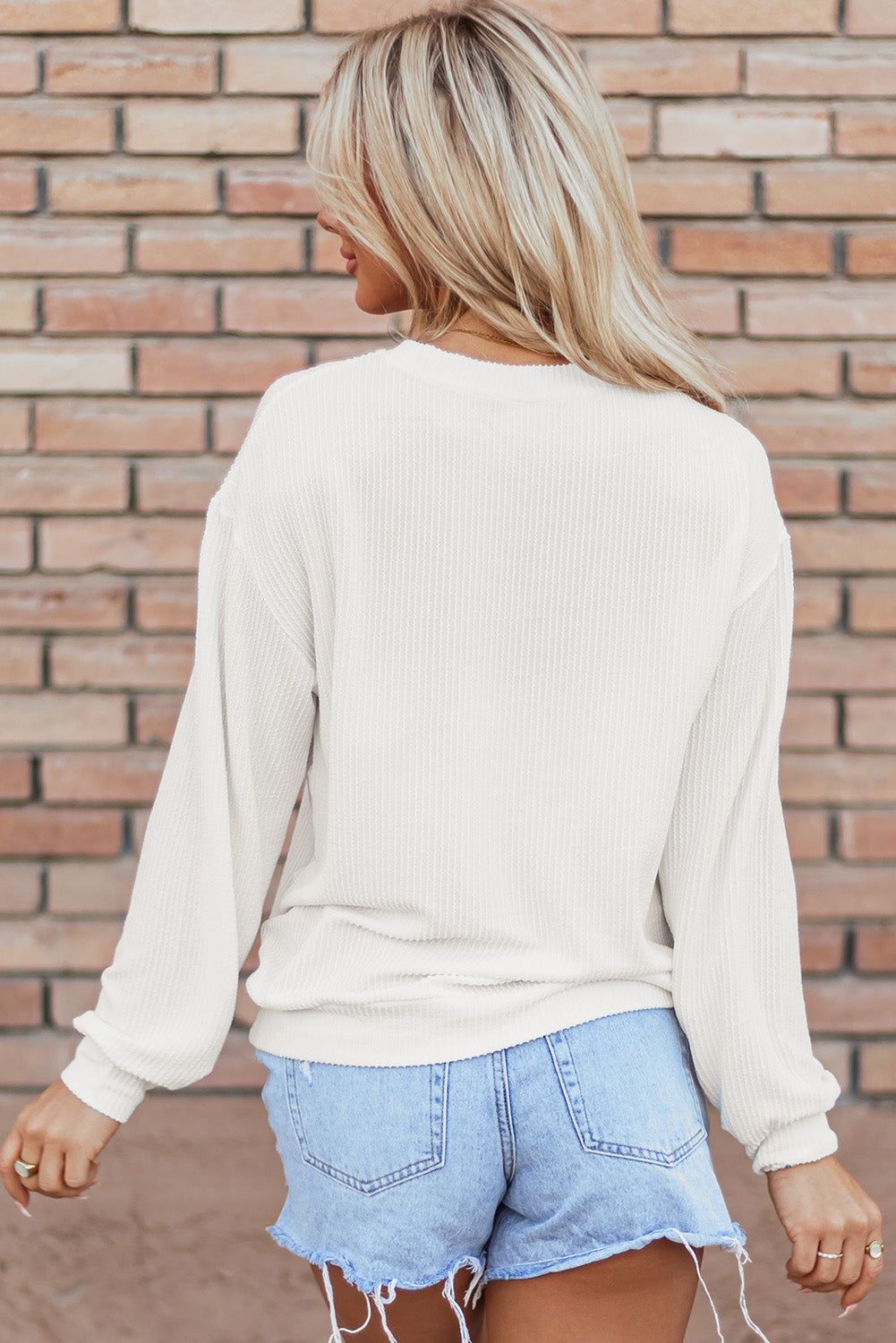 White USA Crewneck