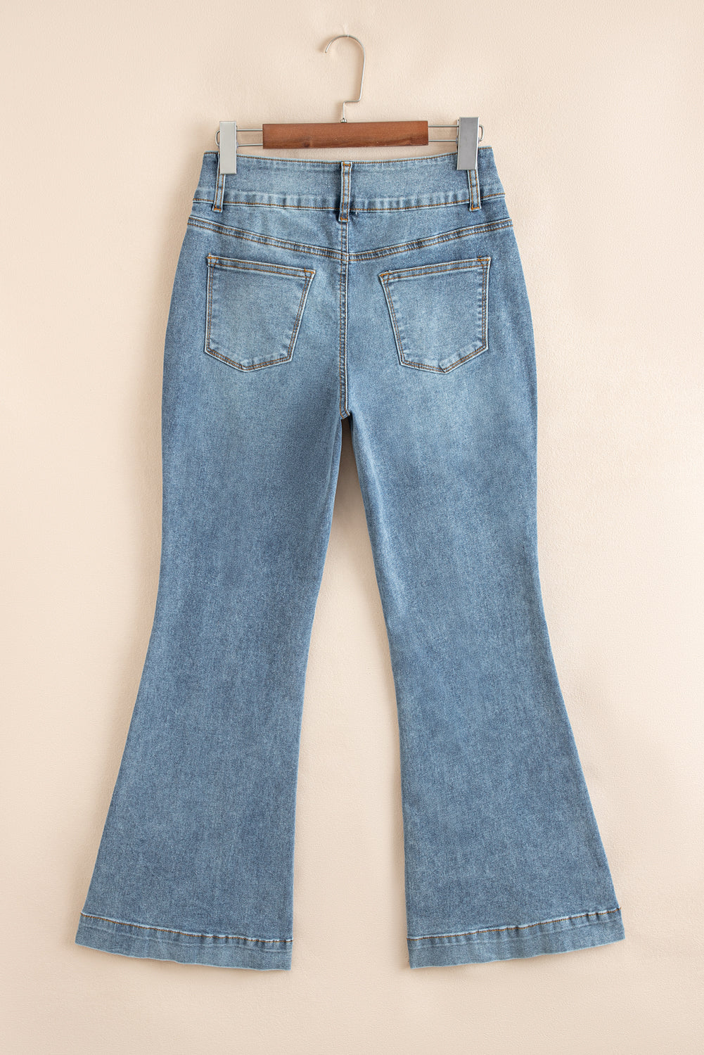 ‘Jessica’ High Waist Piping Trim Bootcut Jeans
