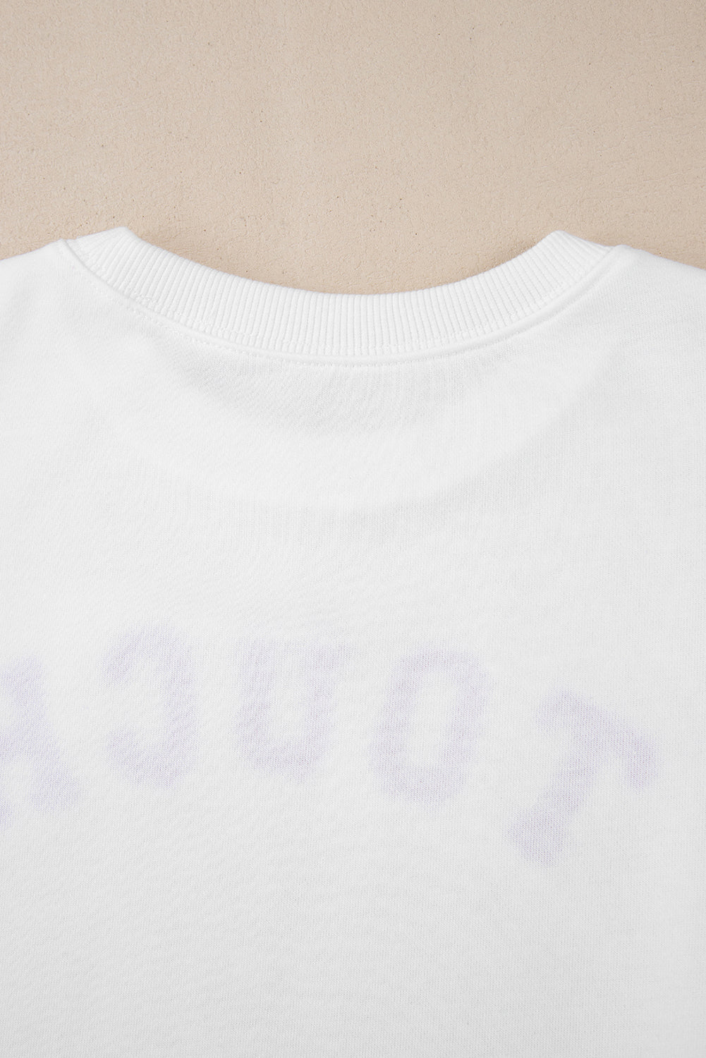 White 'TOUCH DOWN' Football  Pullover Sweatshirt