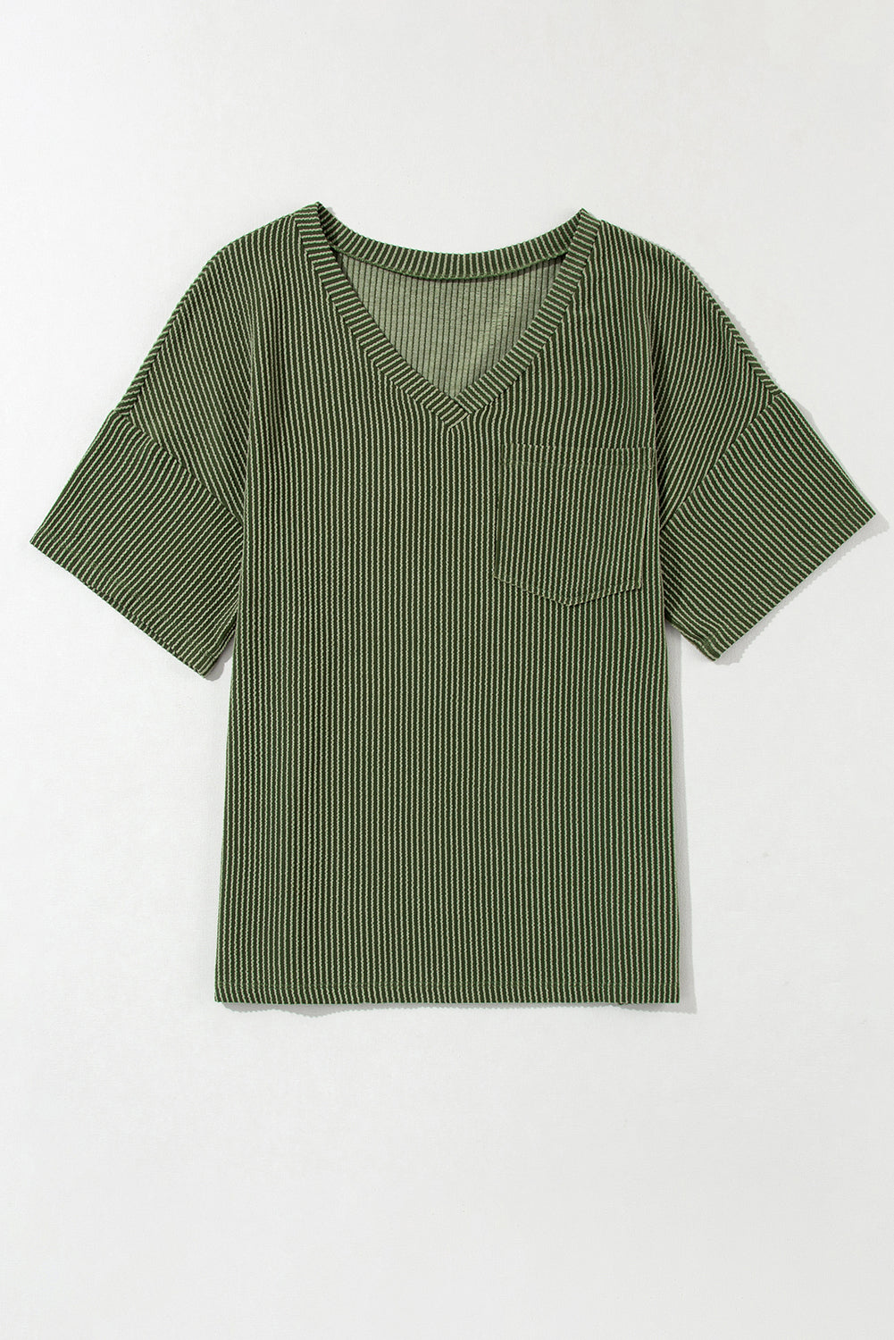 Forest Green Pocket Loose T-Shirt