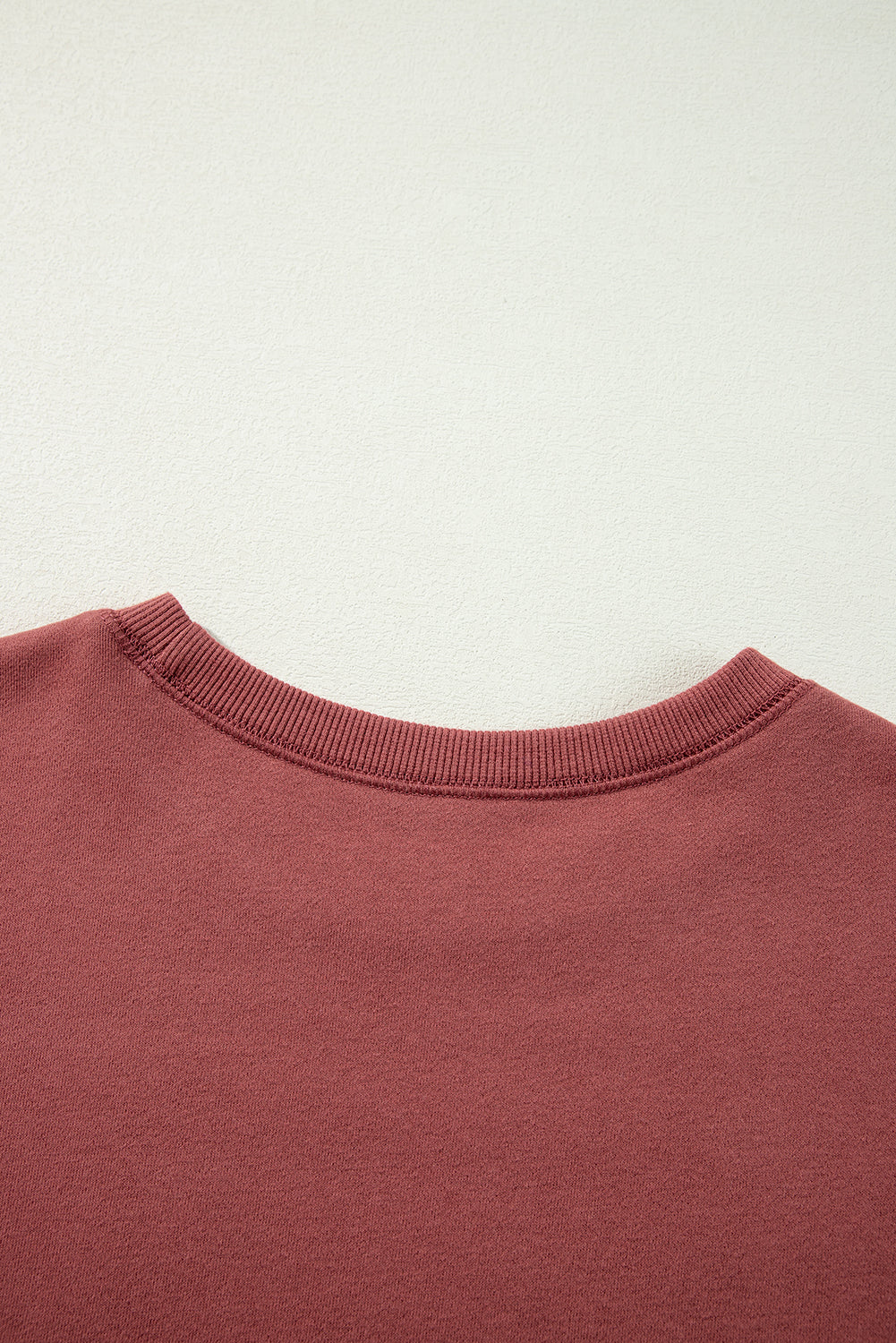 Mineral Red Patchwork Pullover Sweatshirt