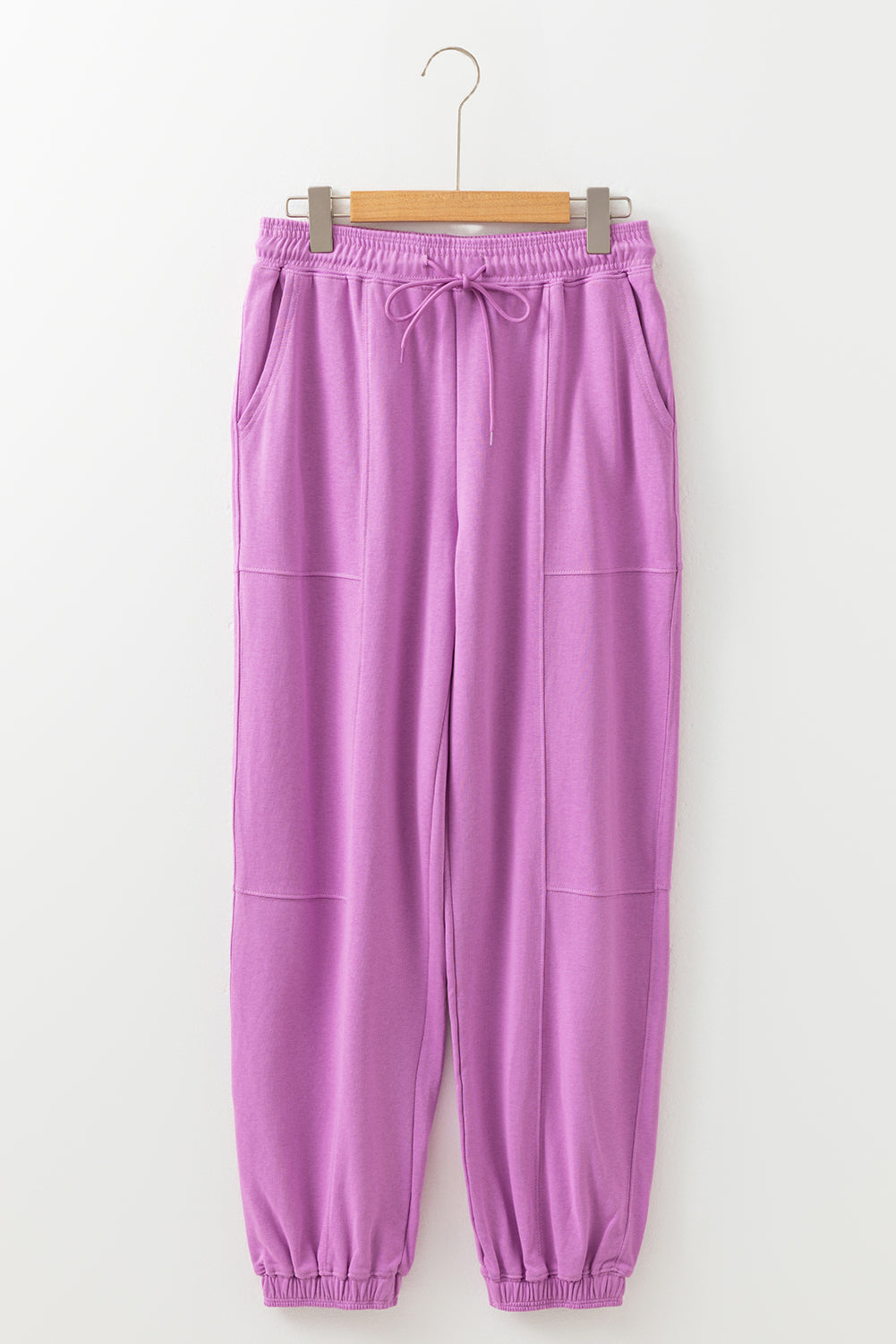 Lilac Drawstring Jogger Pants