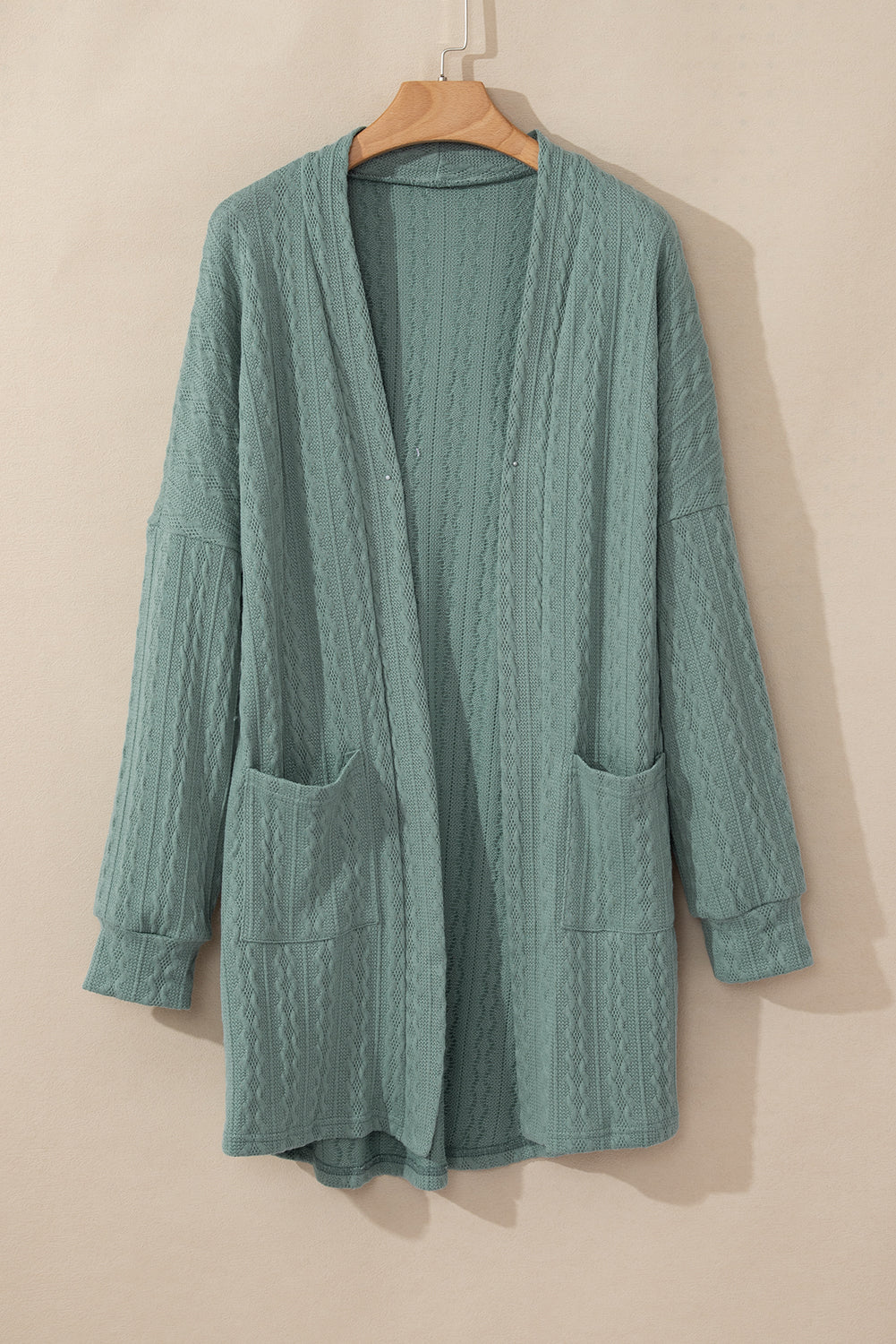 Canton Textured Knit Open Front Cardigan