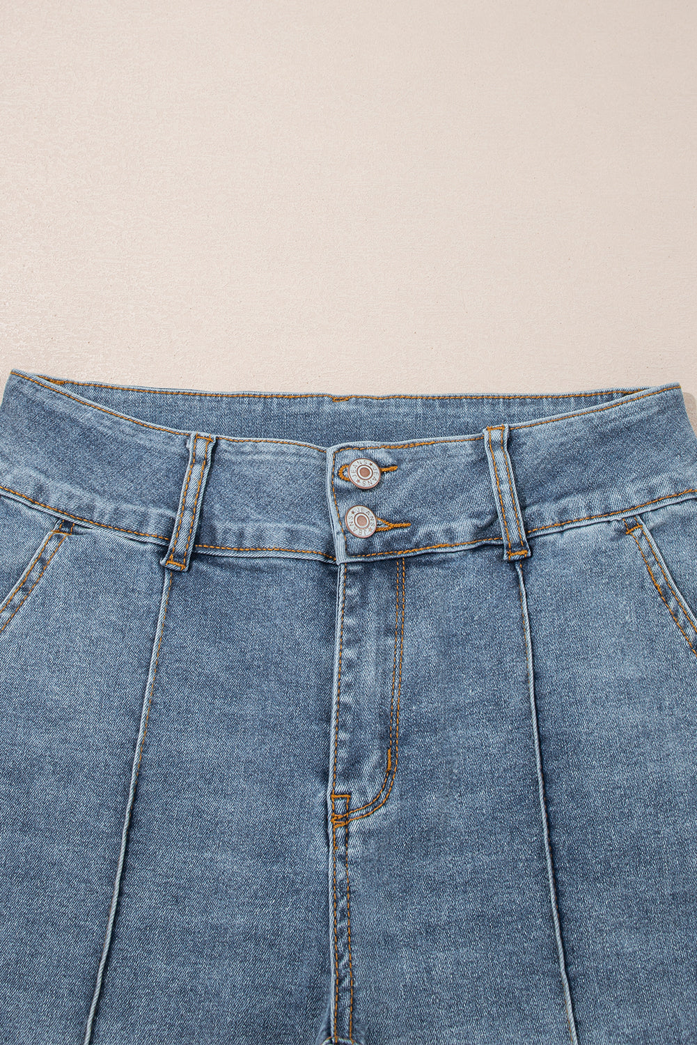 ‘Jessica’ High Waist Piping Trim Bootcut Jeans