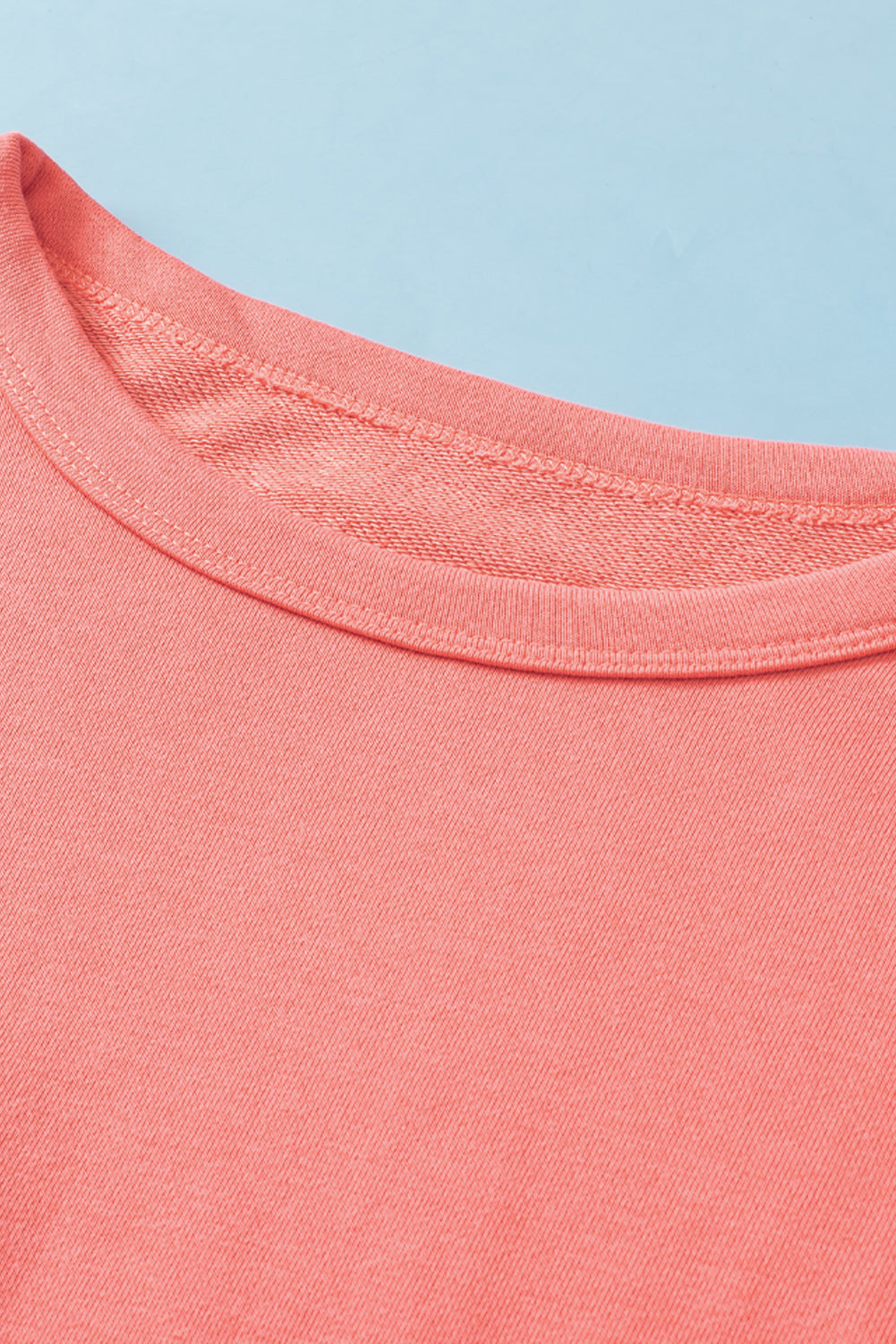 Pink Contrast Patchwork Sweatshirt