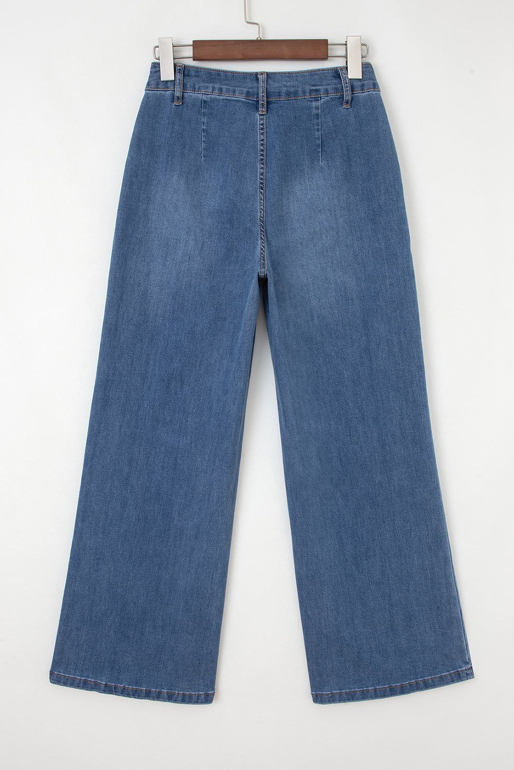 ‘Andrea’ Bareback High Waist Wide Leg Jeans