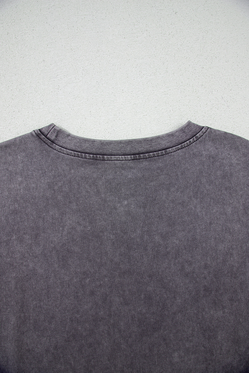 Grey ‘TEXAS’ Steer Head Mineral Wash Oversized T Shirt