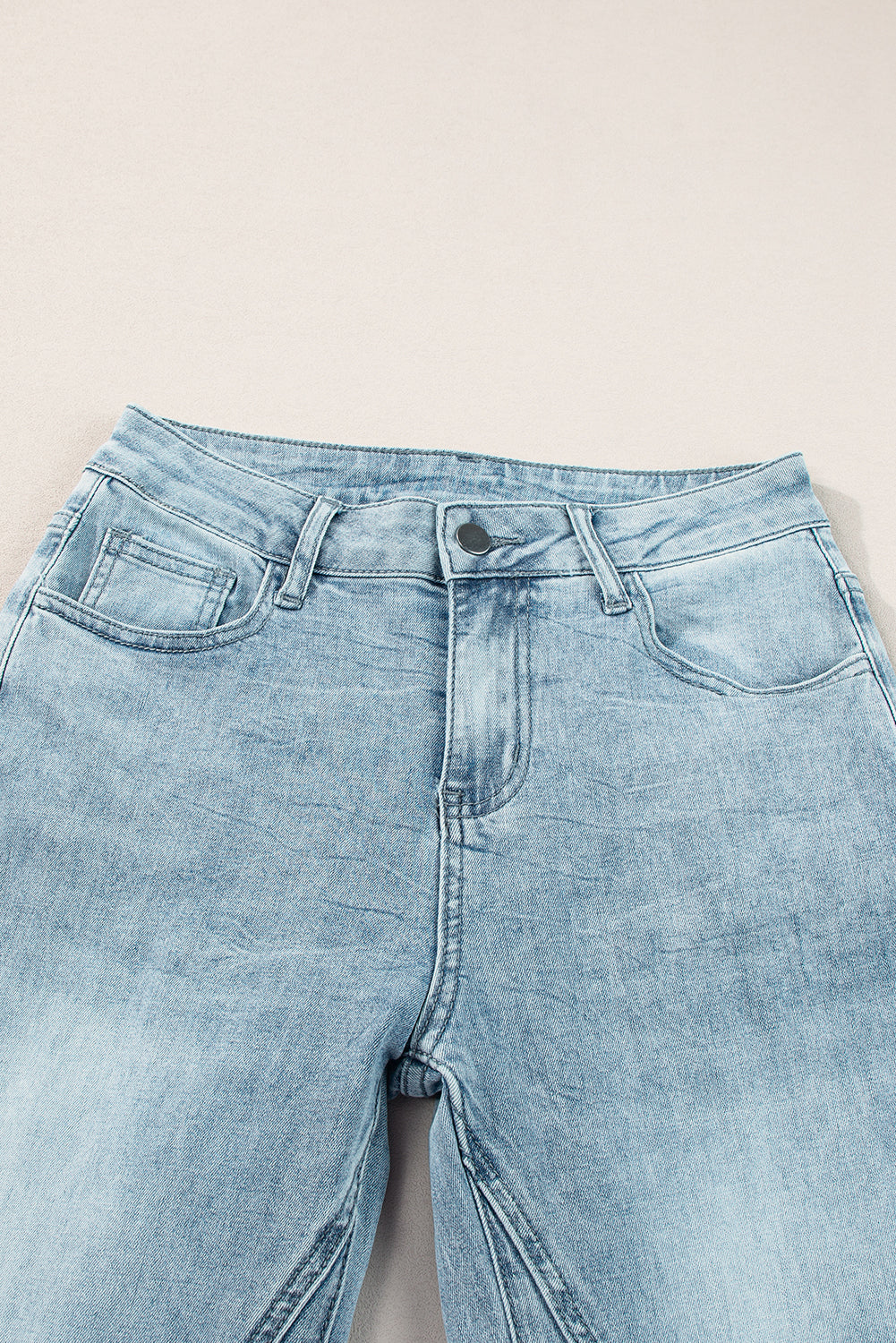 Acid Wash Extra Wide Leg High Waist Long Jeans