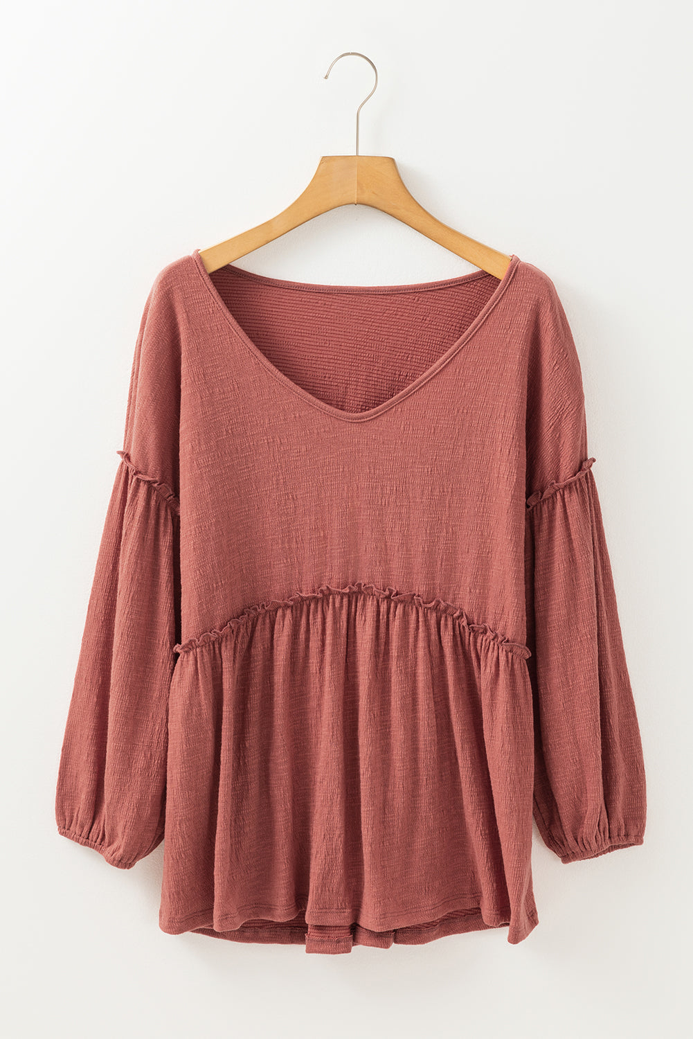 Mineral Red Puff Sleeve Blouse