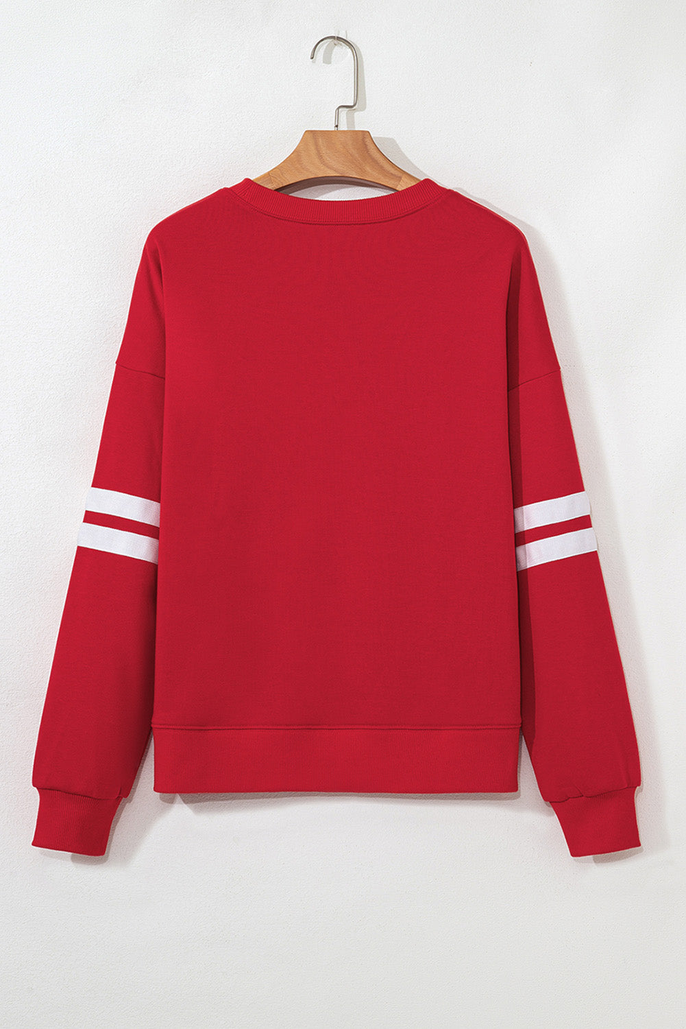 Red Glitter Trim ‘GAME DAY’ Oversized Sweatshirt