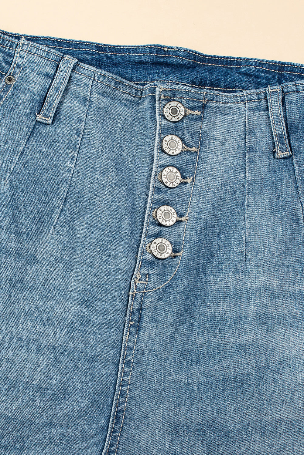 ‘Delilah’ Medium Wash Straight Loose Leg Jeans